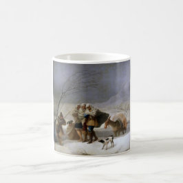 Schneesturm im Winter Kaffeetasse