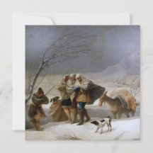 Schneesturm im Winter