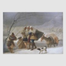 Schneesturm im Winter (von Francisco Goya)