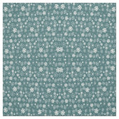 Schneesturm in Aqua Blue Stoff (Muster)
