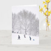 Schneesturm in Boston Karte (Gelbe Blume)