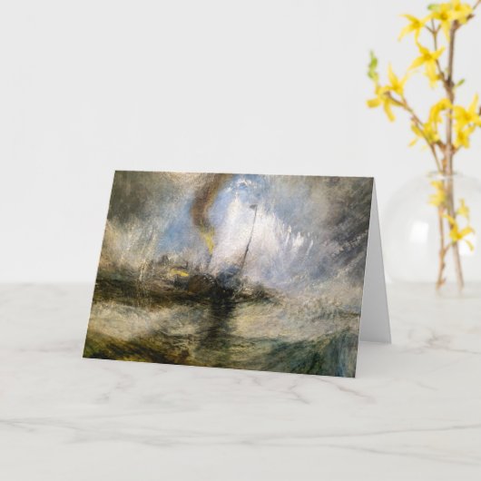 Schneesturm | JMW Turner | Karte (Gelbe Blume)