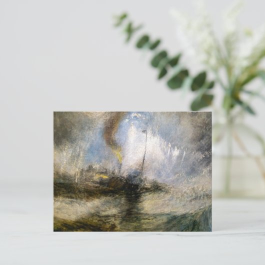 Schneesturm | JMW Turner | Postkarte (Stehend Vorderseite)