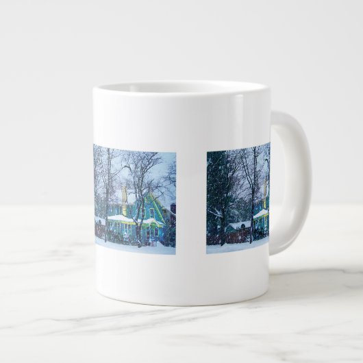Schneesturm Jumbo-Tasse (Vorderseite Rechts)