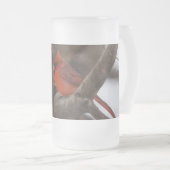 Schneesturm Kardinal Mattierte Tasse (VorderseiteRechts)