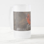 Schneesturm Kardinal Mattierte Tasse (Vorderseite Links)