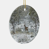 Schneesturm Keramikornament (Rechts)