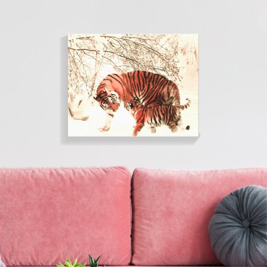 Schneesturm Leinwanddruck (Insitu (Wohnzimmer))