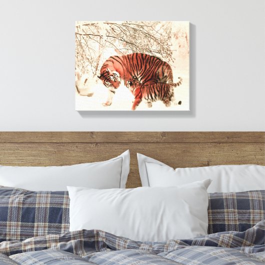 Schneesturm Leinwanddruck (Insitu (Schlafzimmer))