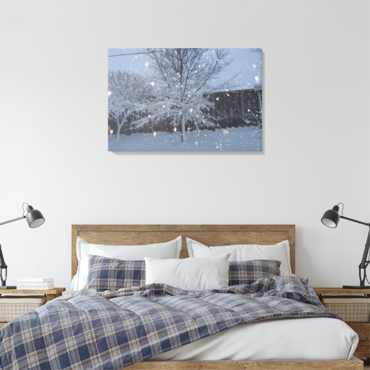 Schneesturm Leinwanddruck (Insitu (Schlafzimmer))