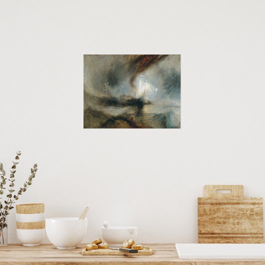 Schneesturm Poster (Küche)