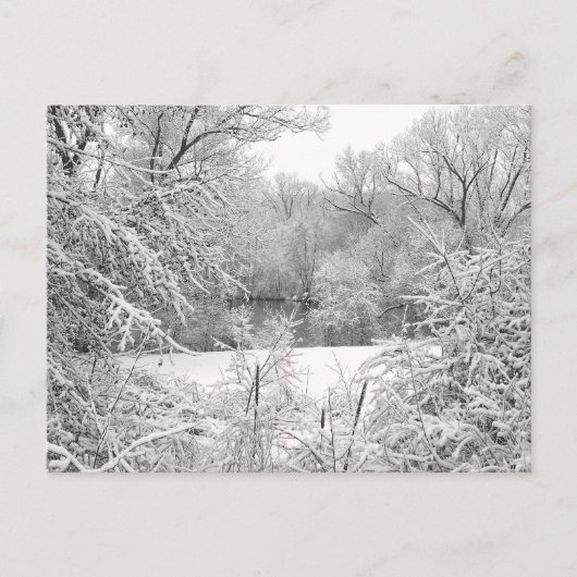 Schneesturm Postkarte (Vorderseite)