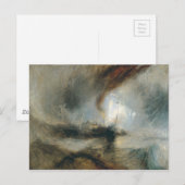 Schneesturm Postkarte (Vorne/Hinten)