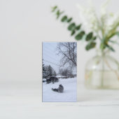 Schneesturm Visitenkarte (Stehend Vorderseite)