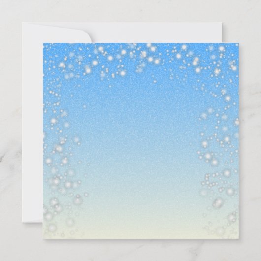 Schneesturm Wintersolstice Einladung (Rückseite)