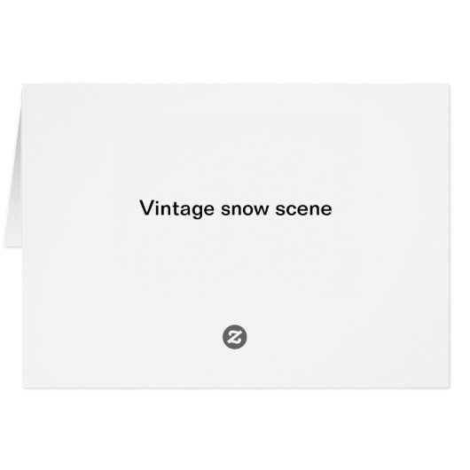 Schneeszene (Rückseite Horizontal)