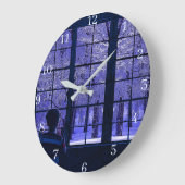 Schneeszene Große Wanduhr (Winkel)