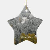 Schneeszene in Whistler, B.C. Keramikornament (Rechts)