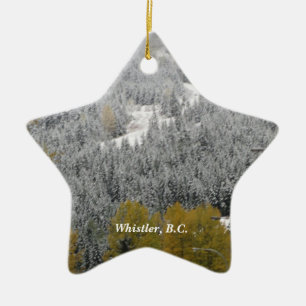Schneeszene in Whistler, B.C. Keramikornament
