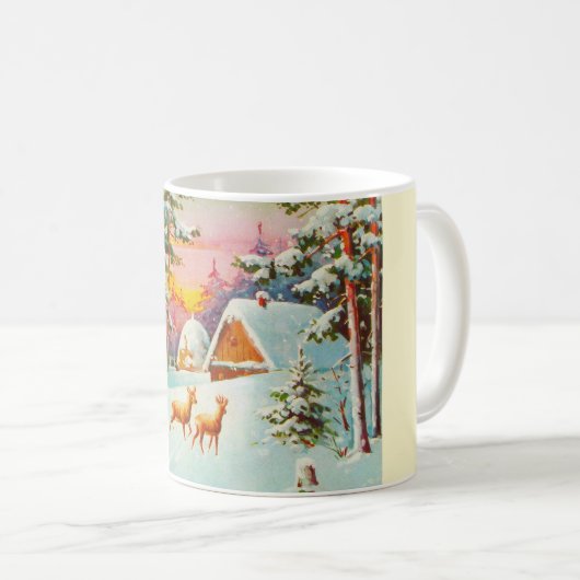 Schneeszene Kaffeetasse (VorderseiteRechts)