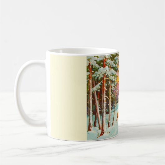 Schneeszene Kaffeetasse (Links)