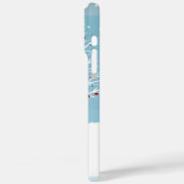 Schneeszene mit Snowman Weihnachts-Phone Case (Rückseite / Links)