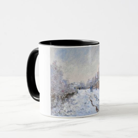 Schneeszene-Monet Tasse (Vorderseite Links)