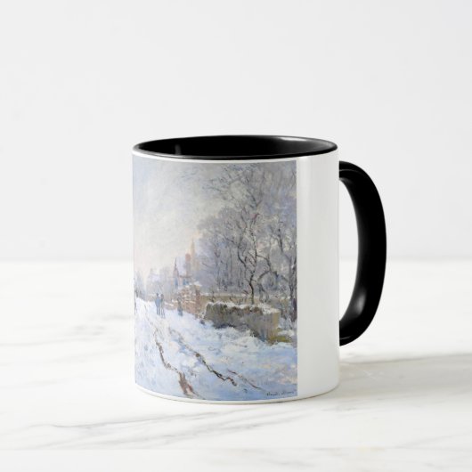 Schneeszene-Monet Tasse (VorderseiteRechts)