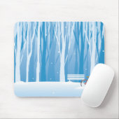 Schneeszene Mousepad (Mit Mouse)