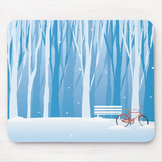 Schneeszene Mousepad (Vorne)