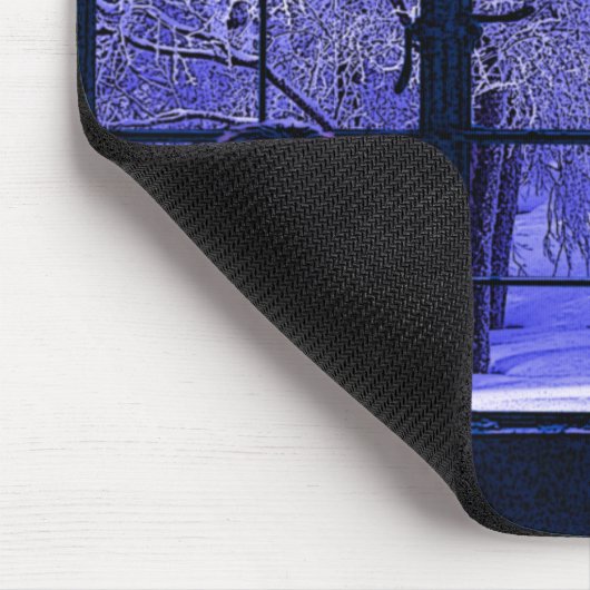 Schneeszene Mousepad (Ecke)
