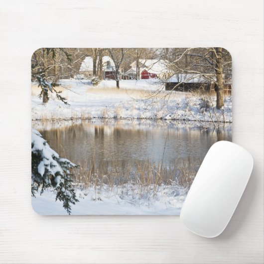 Schneeszene Mousepad (Mit Mouse)
