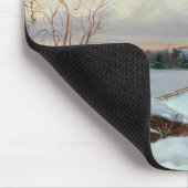 Schneeszene, Neu-England Mousepad (Ecke)