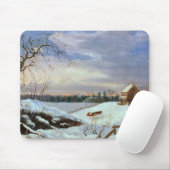 Schneeszene, Neu-England Mousepad (Mit Mouse)