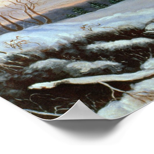 Schneeszene, New England Poster (Ecke)