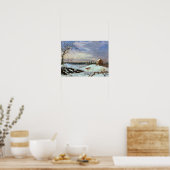 Schneeszene, New England Poster (Küche)