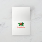 Schneeszene niedliche Weihnachtskarte Feiertagskarte (Innenseite)