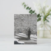 Schneeszene Postkarte (Stehend Vorderseite)