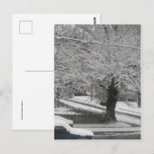 Schneeszene Postkarte (Vorne/Hinten)