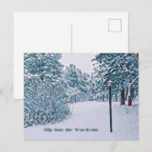 Schneeszene Postkarte (Vorne/Hinten)