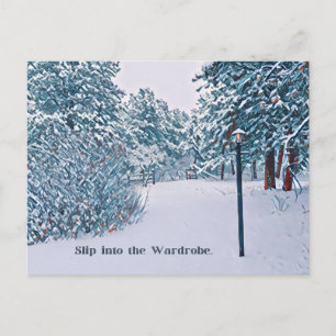 Schneeszene Postkarte