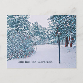 Schneeszene Postkarte