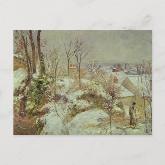 Schneeszene Postkarte (Vorderseite)