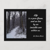 Schneeszene Postkarte (Vorderseite)