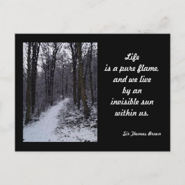 Schneeszene Postkarte