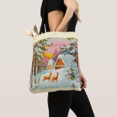 Schneeszene Tasche (Von Nahem)
