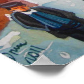 Schneeszene Winterschornstein fegt Bild G Bruce Poster (Ecke)