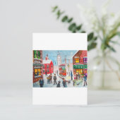 Schneeszene Winterschornstein fegt Bild G Bruce Postkarte (Stehend Vorderseite)