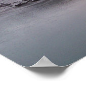 Schneetag am Chilkoot River Poster (Ecke)