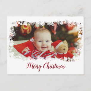 Schneetag Foto Postcard Urlaubskarte Postkarte